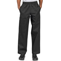 Uncommon Threads 4100 Unisex Black Customizable Uncommon Cargo Chef Pants - L