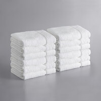 Lavex Lodging Premium 30 inch x 60 inch 100% Ring-Spun Cotton Bath Sheet 17 lb.   - 12/Pack