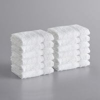 12 x 12 White Wash Cloths 0.75 lbs