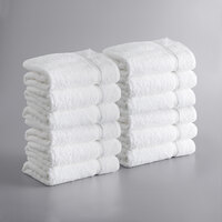 Lavex Lodging Premium 24 inch x 50 inch 100% Ring-Spun Cotton Bath Towel 12 lb.   - 12/Pack