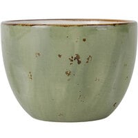 Tuxton GGO-042 TuxTrendz Artisan Geode Olive 8 oz. China Bouillon Cup - 24/Case