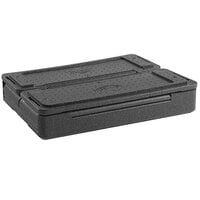 Vollrath Black Flip Down Top Loading EPP Insulated Food Pan Carrier- 6 inch Deep Full-Size Pan Max Capacity
