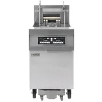 Frymaster FPRE180 High Production Electric Floor Fryer with 80 lb. Open Frypot, CM 3.5 Controls, and Built-In Filtration - 240V, 3 Phase, 17 kW