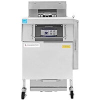 Frymaster FilterQuick 2FQE60U Oil-Conserving Electric Floor Fryer with (2) 60 lb. Full Frypots and Automatic Filtration - 208V, 1 Phase