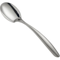 Tablecraft 3333 Dalton II 13 1/4 inch 18/8 Stainless Steel Solid Serving Spoon