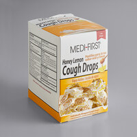 Medique 84025 Medi-First Honey Lemon Cough Drops - 125/Box