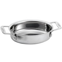 Tablecraft CW2056 24 oz. Oval Mini Stainless Steel Casserole Dish with Handles