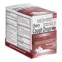 Medique 81550 Medi-First Cherry Cough Drops - 50/Box