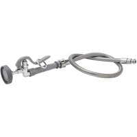 T&S B-0100-SWV Pre-Rinse Accessory Kit with 1.15 GPM Spray Valve, Swivel, and 38 inch Stainless Steel Flex Hose