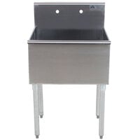 Advance Tabco 6-1-24 One Compartment Stainless Steel Commercial Sink - 24 inch