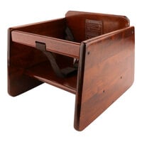 GET BS-200-MOD-W2 Walnut Wood Booster Seat with T-Strap