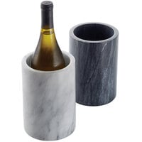 American Metalcraft MWC57WHITE 5 inch White Marble Wine Cooler