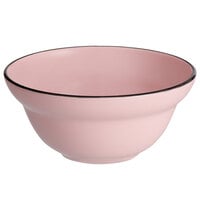 Luzerne Tin Tin by 1880 Hospitality L2101003701 9 oz. Pink Porcelain Cereal Bowl - 48/Case