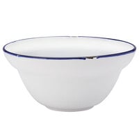 Luzerne Tin Tin by 1880 Hospitality L2105008797 12 oz. White / Blue Porcelain Soup Bowl - 12/Case