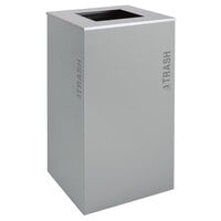 Ex-Cell Kaiser RC-KD36-T BT-HMG Black Tie Kaleidoscope Hammered Grey 36 Gallon Square Trash Receptacle