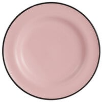 Luzerne L2101003133 Tin Tin 8 1/4" Pink Porcelain Plate by Oneida - 24/Case