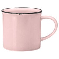 Luzerne Tin Tin by 1880 Hospitality L2101003560 14 oz. Pink Porcelain Mug - 24/Case