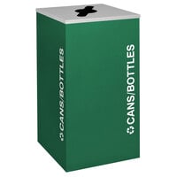 Ex-Cell Kaiser RC-KDSQ-C EGX Kaleidoscope Collection Emerald Texture Square 24 Gallon Cans / Bottles Receptacle
