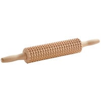 Linden Sweden 22108-03 10" Beech Wood Deep Notch Rolling Pin