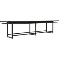 Safco MRH16STO Mirella 16' Southern Tobacco Two-Tier Rectangular Standing Conference Table