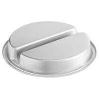 Vollrath T3515DFP Stainless Steel Round Divided Food Pan for Value Series 180 Degrees Round Roll-Top Chafer