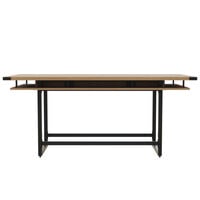 Safco MRCH8SDD Mirella 8' Sand Dune Two-Tier Rectangular Standing Conference Table