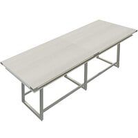 Safco MRH12WAH Mirella 12' White Ash Two-Tier Rectangular Standing Conference Table