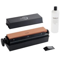 Mercer Culinary M15930 3-Way Sharpening Stone System With Honing Oil and Angle Guide