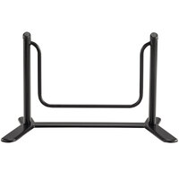 Safco 2134BL Active 28 7/8 inch x 17 3/4 inch x 16 1/2 inch Black Footrest with Swing Bar
