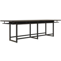Safco MRH12STO Mirella 12' Southern Tobacco Two-Tier Rectangular Standing Conference Table