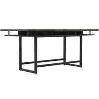 Safco MRCH8STO Mirella 8' Southern Tobacco Two-Tier Rectangular Standing Conference Table