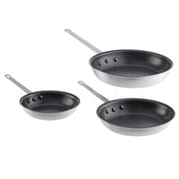 Vollrath Arkadia 3-Piece Aluminum Non-Stick Fry Pan Set - 8 inch, 10 inch, and 12 inch Frying Pans