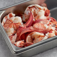Boston Lobster Company 4 lb. Fresh Tail, Claw, and Knuckle Lobster Meat - 2/Case