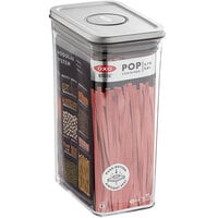OXO 3118700 2.7 Qt. / 2.6 Liter Steel POP Rectangular Medium Container with Stainless Steel POP Lid