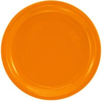 International Tableware CAN-6-O Cancun 6 1/2 inch Orange Stoneware Rolled Edge Narrow Rim Plate - 36/Case