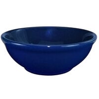 International Tableware CA-15-CB Cancun 13 oz. Cobalt Blue Stoneware Nappie / Oatmeal Bowl - 36/Case