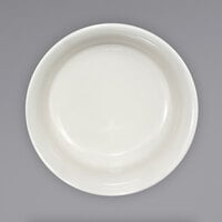 International Tableware NP-15 Newport 13 oz. Ivory (American White) Embossed Stoneware Nappie / Oatmeal Bowl - 36/Case