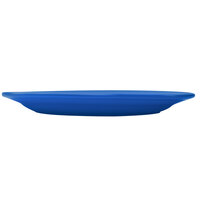 International Tableware CA-12-LB Cancun 10 3/8 inch x 7 1/4 inch Light Blue Stoneware Wide Rim Platter - 24/Case