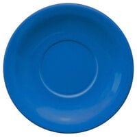 International Tableware CAN-2-LB Cancun 5 1/2" Light Blue Stoneware Narrow Rim Saucer - 36/Case