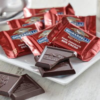 Ghirardelli Individually-Wrapped Dark Chocolate 60% Cacao Squares - 540/Case