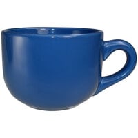 International Tableware 822-06 Cancun 14 oz. Light Blue Stoneware Latte Cup - 24/Case