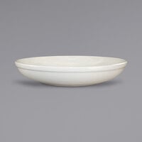 International Tableware RO-160 Roma 60 oz. Ivory (American White) Rolled Edge Stoneware Salad Bowl - 12/Case