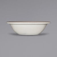 International Tableware GR-10 Granada 14 oz. Ivory (American White) Brown Speckled Stoneware Grapefruit Bowl - 36/Case