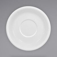 International Tableware 81376-02S Bistro 6 1/4" European White Stoneware Saucer   - 36/Case
