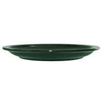 International Tableware CAN-16-G Cancun 10 1/2 inch Green Stoneware Rolled Edge Narrow Rim Plate - 12/Case