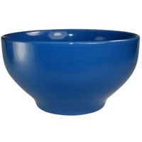 International Tableware CA-43-LB Cancun 16 oz. Light Blue Stoneware Footed Bowl - 24/Case