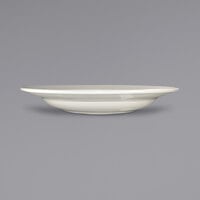 International Tableware RO-125 Roma 26 oz. Ivory (American White) Rolled Edge Stoneware Pasta Bowl - 12/Case