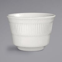 International Tableware AT-4 Athena 7.5 oz. Ivory (American White) Embossed Stoneware Bouillon - 36/Case