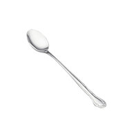 Vollrath 48154 Thornhill 7 5/8 inch 18/0 Stainless Steel Heavy Weight Iced Tea Spoon - 12/Case