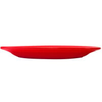 International Tableware CA-51-CR Cancun 15 1/2 inch x 10 1/2 inch Crimson Red Stoneware Wide Rim Platter - 12/Case